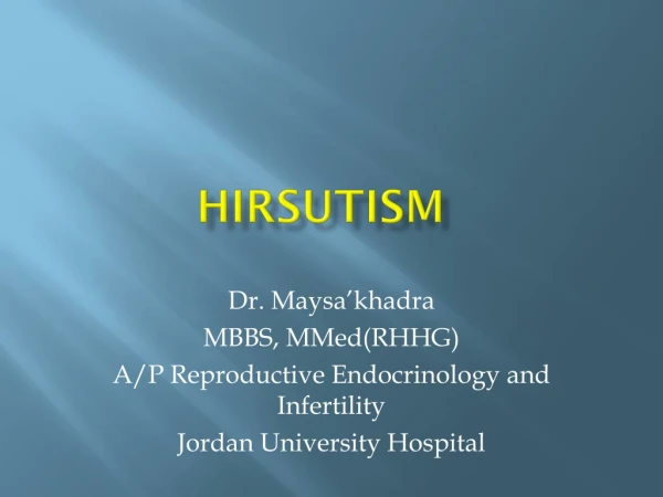 HIRSUTISM