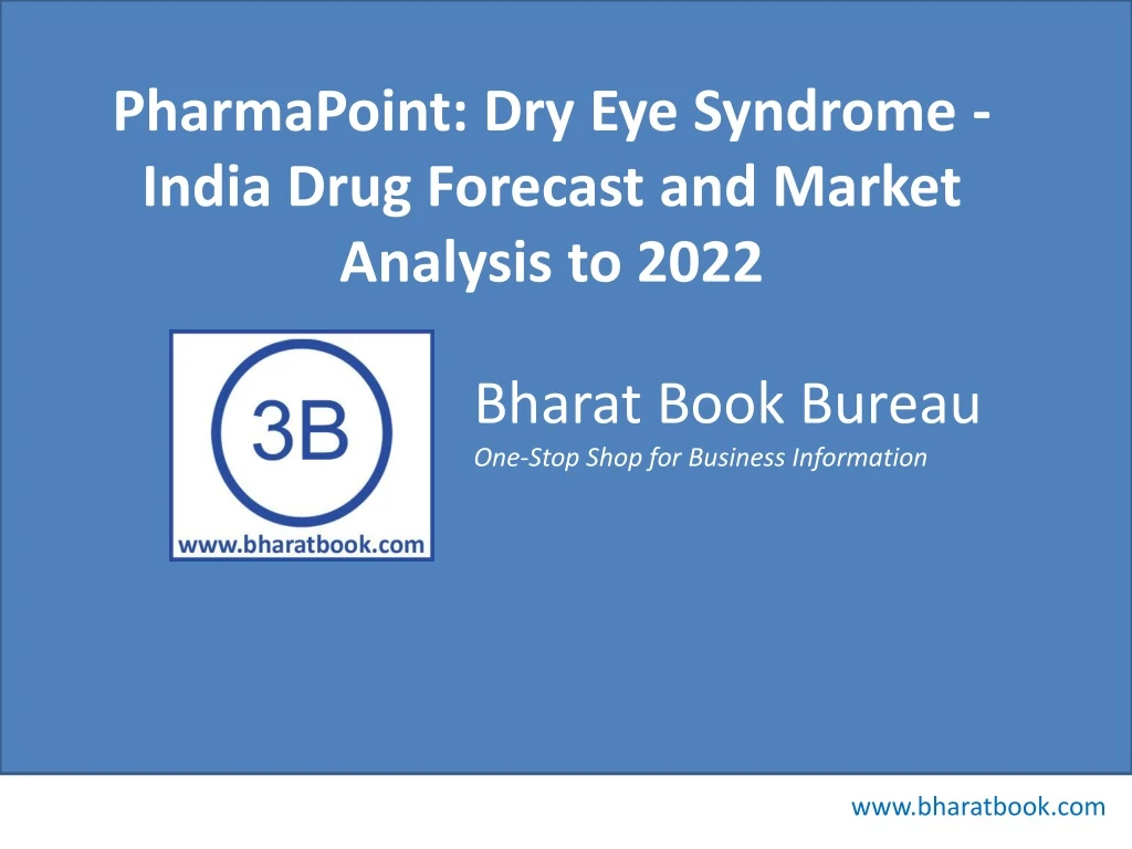 pharmapoint dry eye syndrome india drug forecast