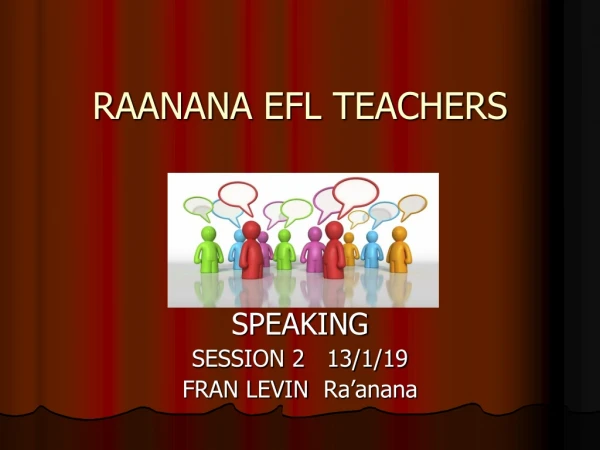 RAANANA EFL TEACHERS