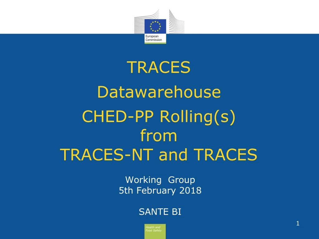 traces datawarehouse ched pp rolling s from traces nt and traces