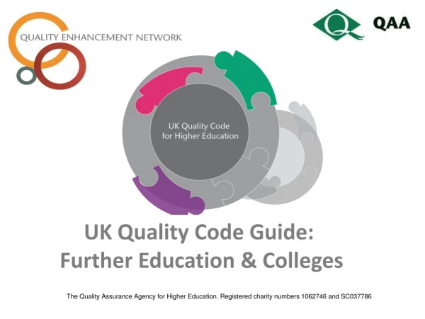 UK Quality Code Guide: Further Education &amp; Colleges