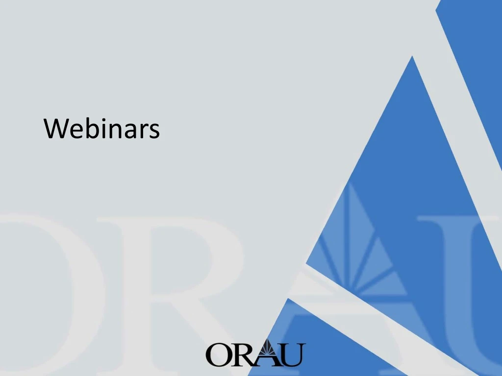 webinars