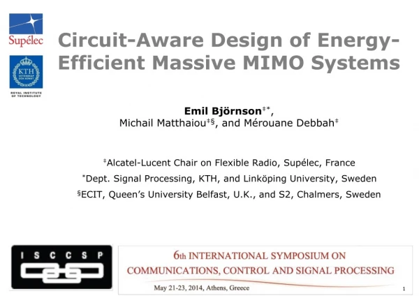 Circuit-Aware Design of Energy-Efficient Massive MIMO Systems