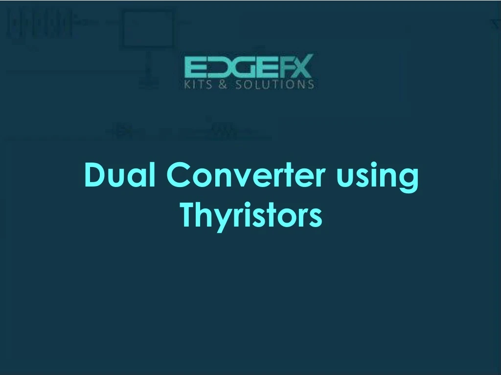 dual converter using thyristors