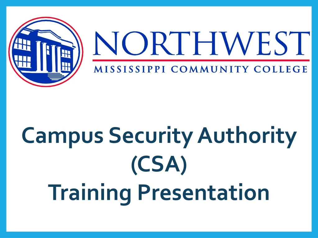 campus security authority csa training