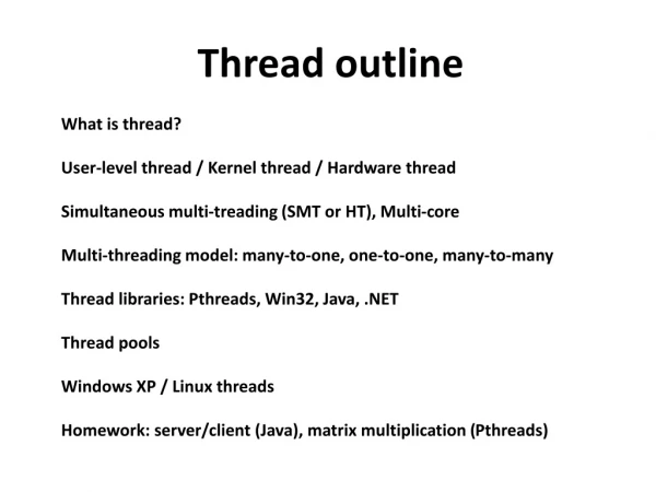 Thread outline