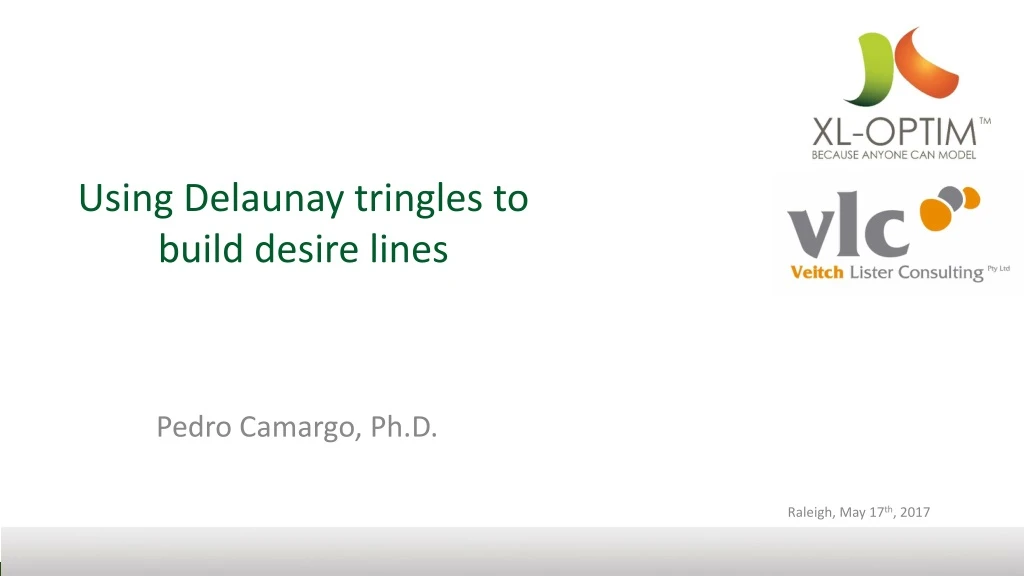 using delaunay tringles to build desire lines