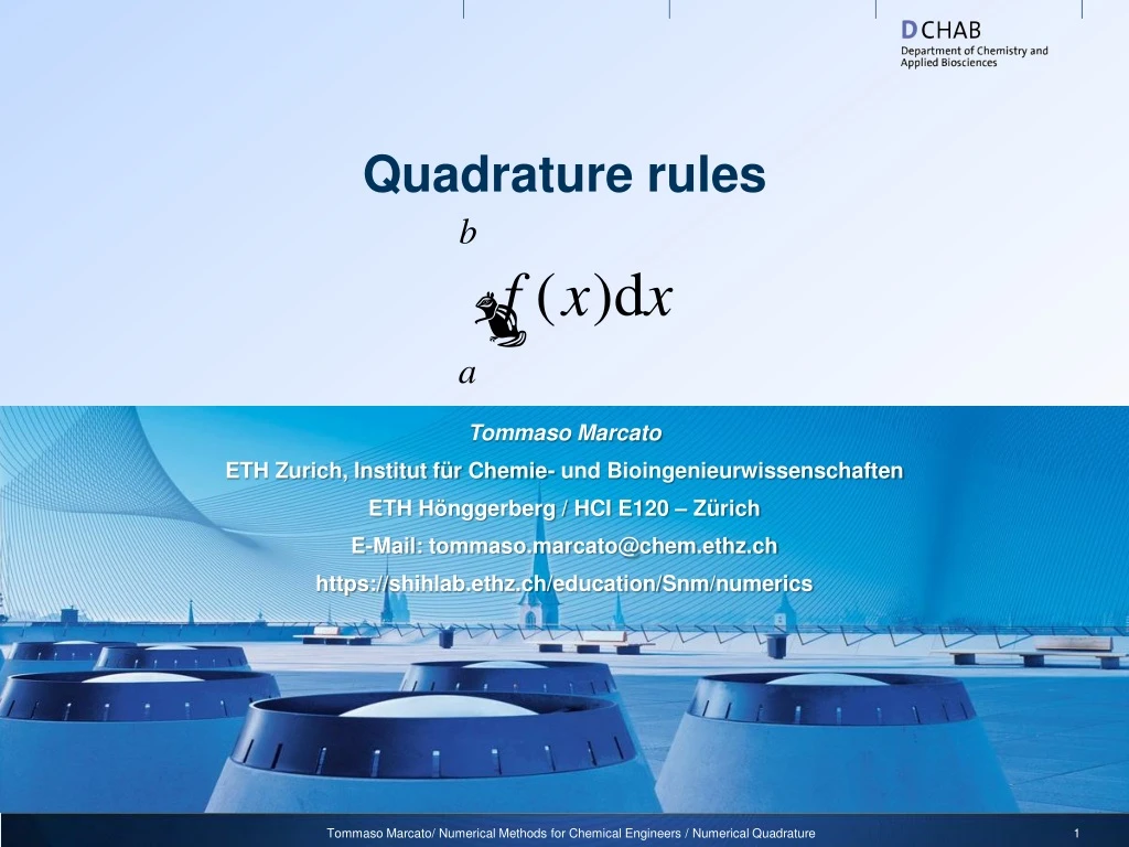 quadrature rules