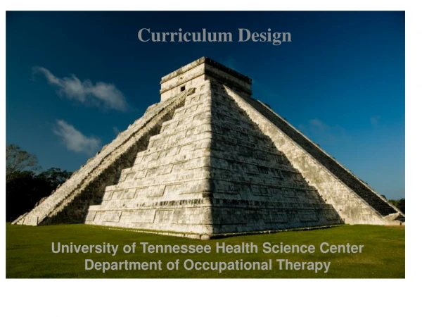 University of Tennessee Health Science Center Department of Occupational Therapy