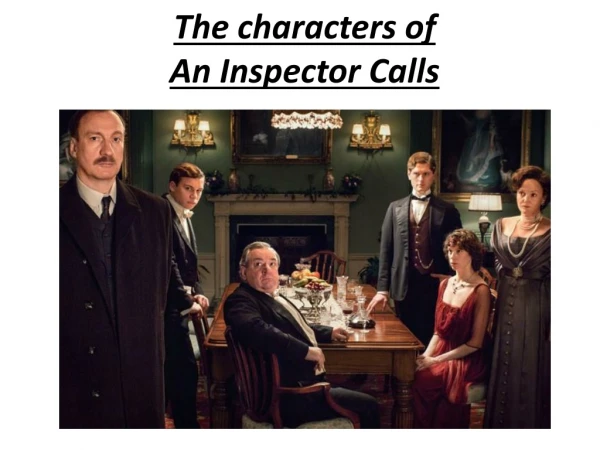 The characters of An Inspector Calls