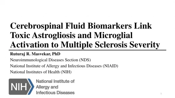Ruturaj R. Masvekar, PhD Neuroimmunological Diseases Section (NDS)
