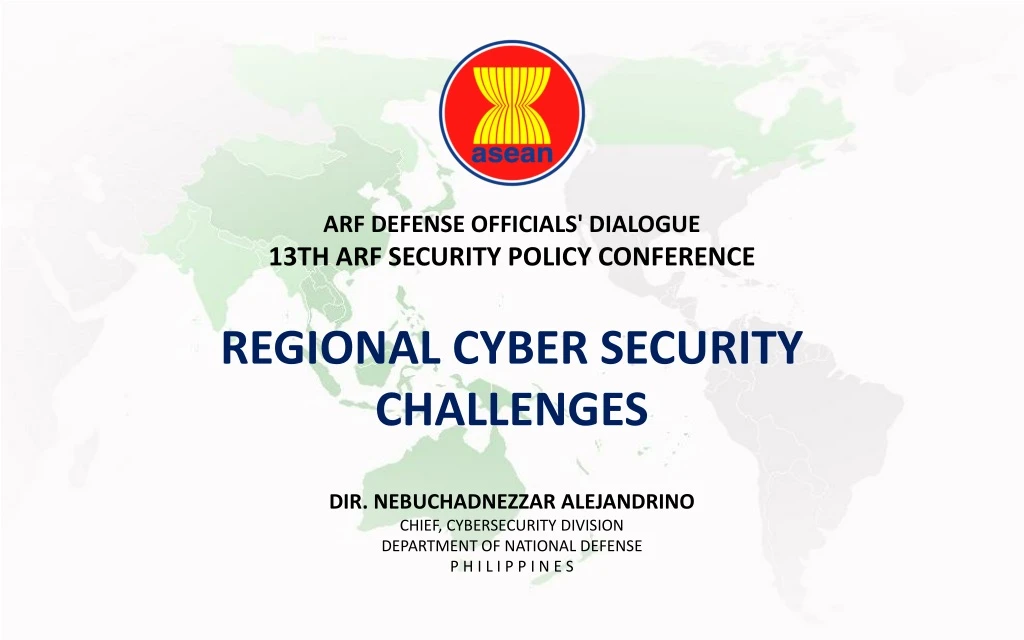 arf defense officials dialogue 13th arf security