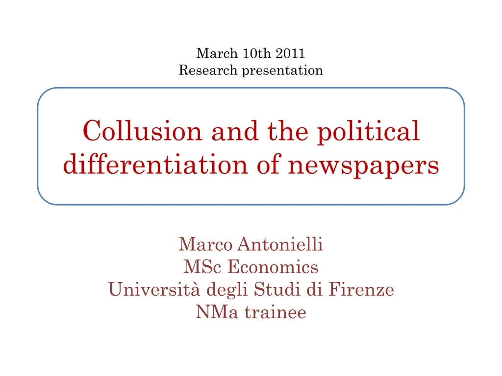 march 10th 2011 research presentation