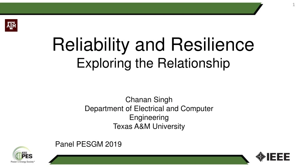 reliability and resilience exploring