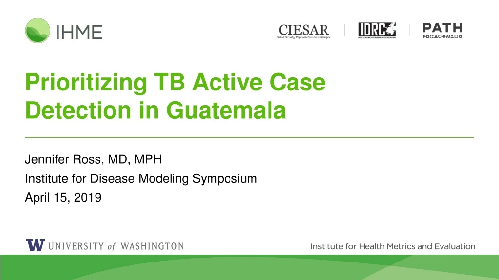 prioritizing tb active case detection in guatemala