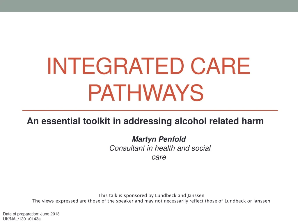 integrated care pathways