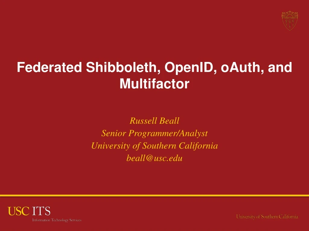 federated shibboleth openid oauth and multifactor