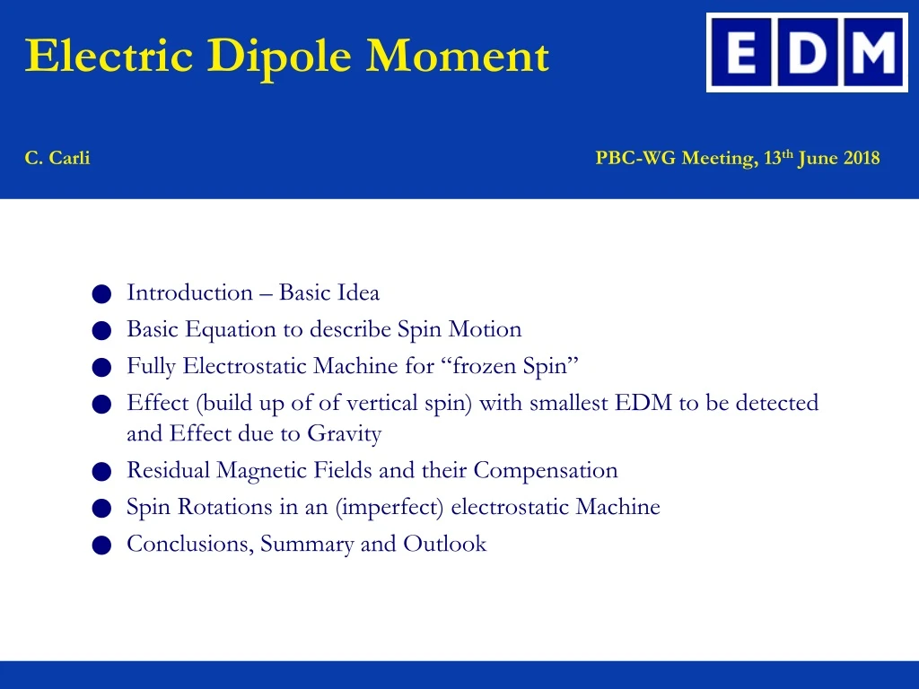 introduction basic idea basic equation