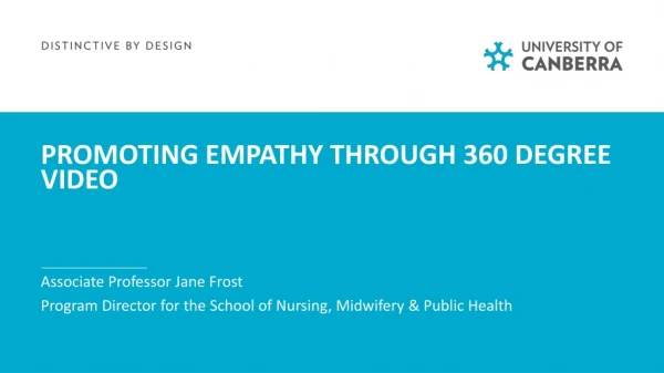 Promoting empathy through 360 degree video