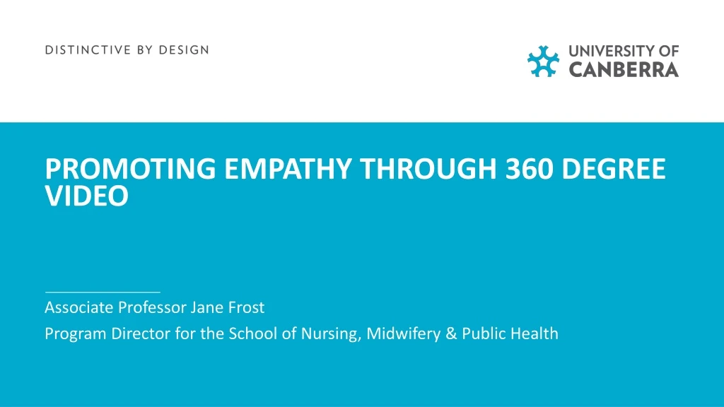 promoting empathy through 360 degree video