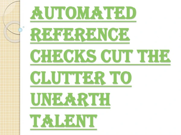 Automated Reference Checks Build Team Collaboration, Teamwork