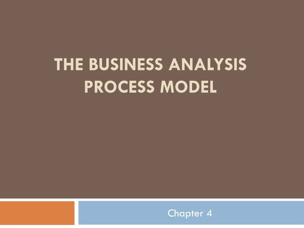 the business analysis process model