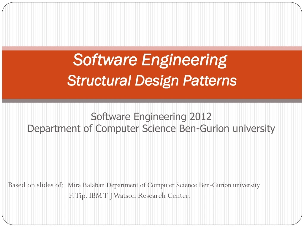 software engineering structural design patterns
