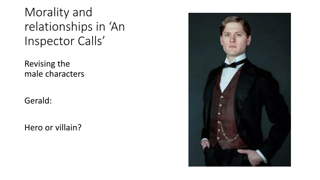 morality and relationships in an inspector calls