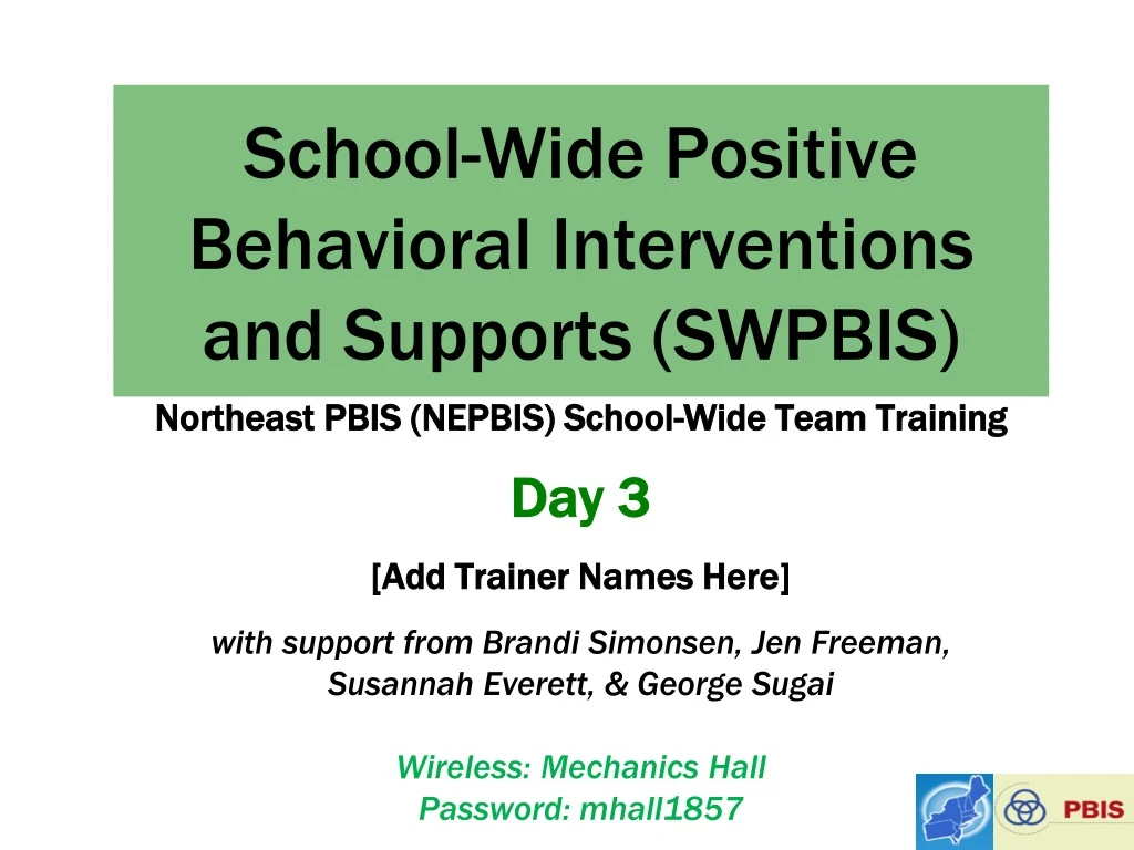 school wide positive behavioral interventions