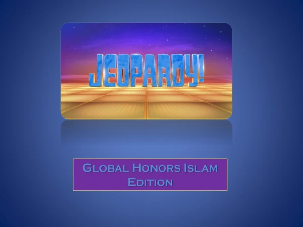 Global Honors Islam Edition