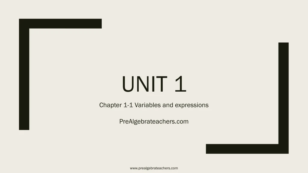 unit 1