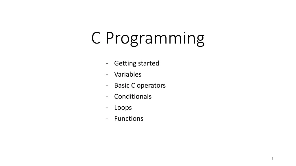 c programming