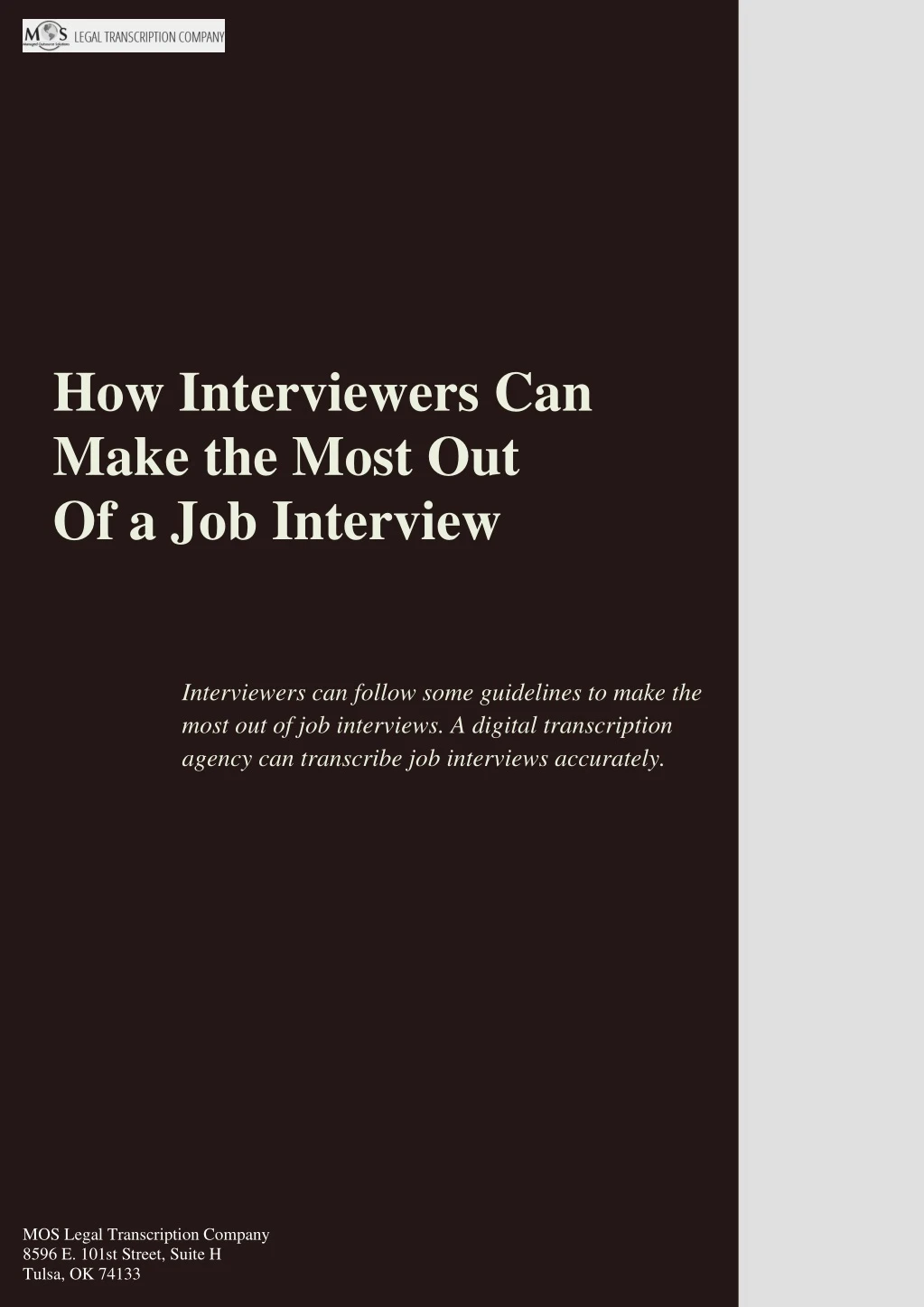 how interviewers can make the most