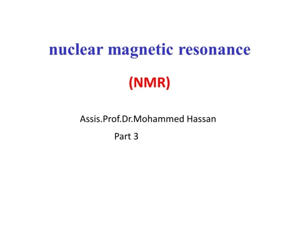 Assis.Prof.Dr.Mohammed Hassan Part 3