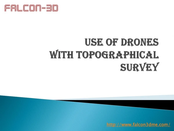 use of drones with topographical survey