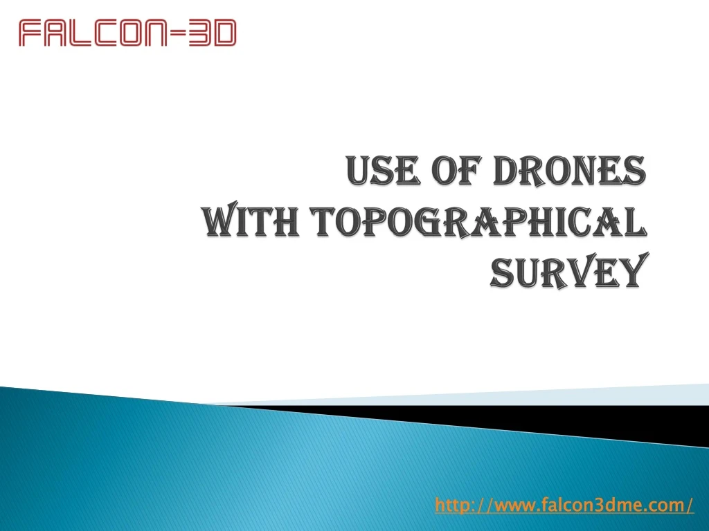 use of drones with topographical survey