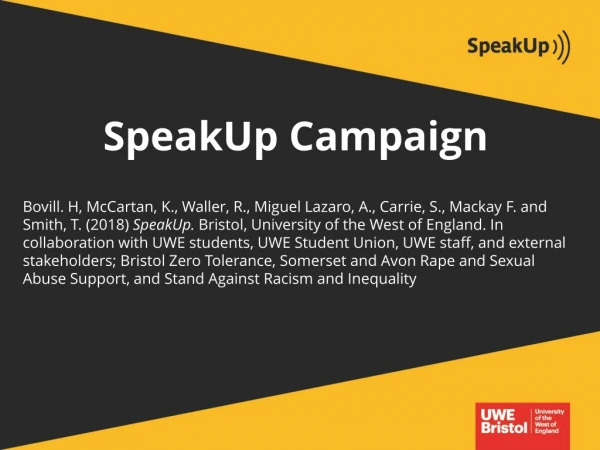 SpeakUp Campaign