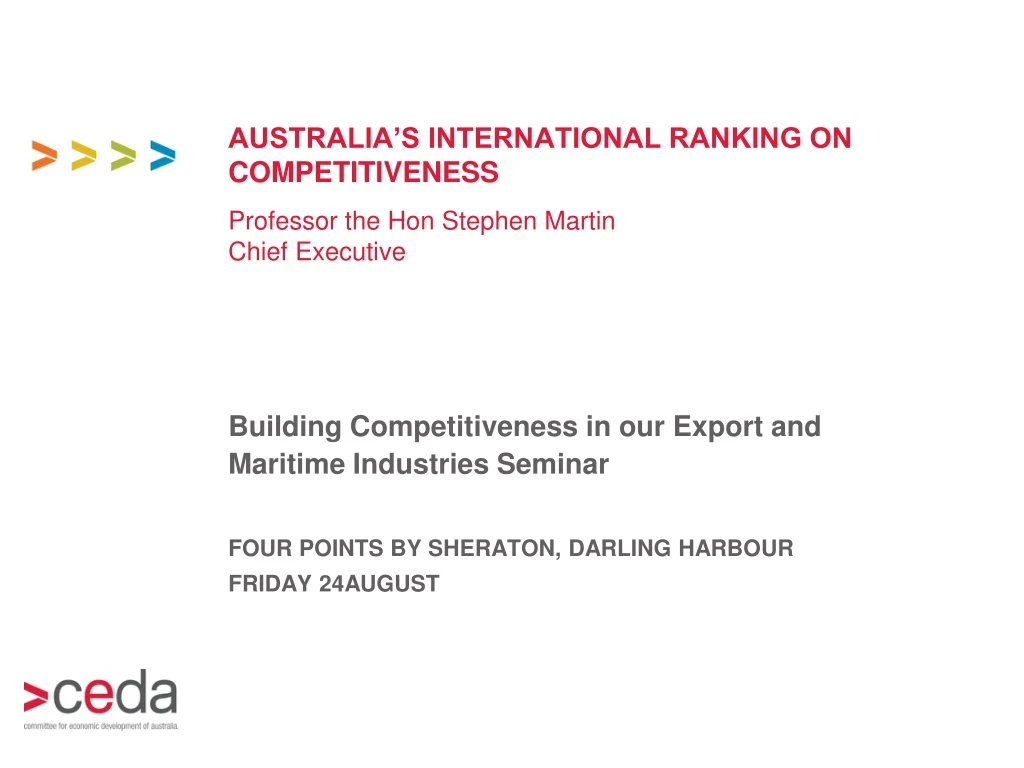 australia s international ranking on competitiveness