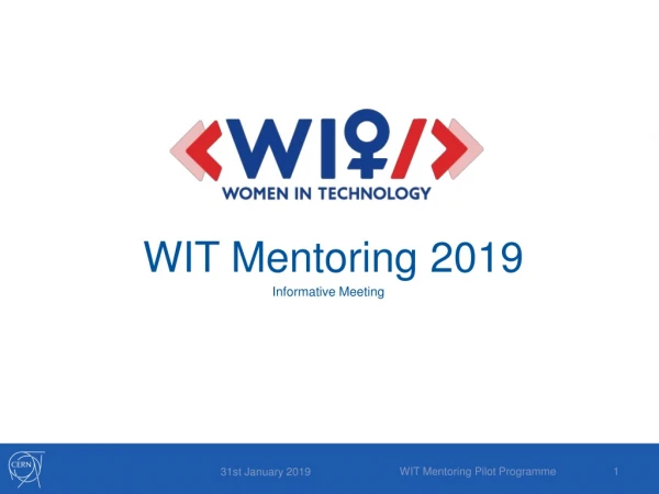 WIT Mentoring 2019