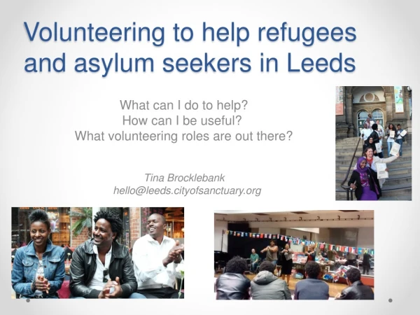 Volunteering to help refugees and asylum seekers in Leeds