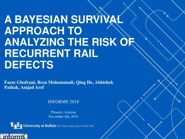 A Bayesian Survival Approach to Analyzing the Risk of Recurrent Rail Defects