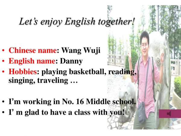 Let’s enjoy English together!
