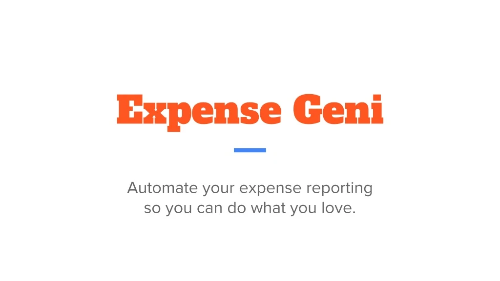 expense geni