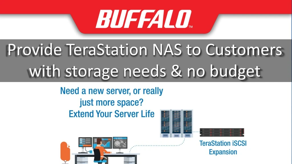 provide terastation nas to customers with storage