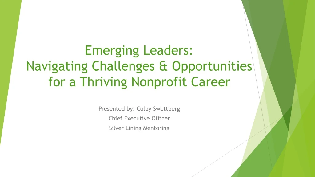 emerging leaders navigating challenges opportunities for a thriving nonprofit career