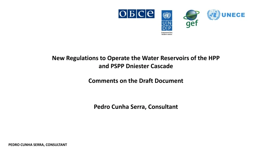new regulations to operate the water reservoirs