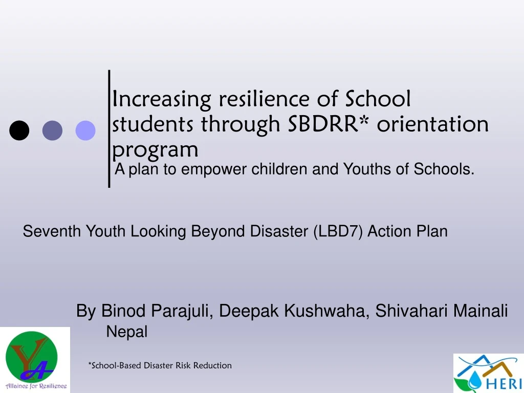 increasing resilience of school students through