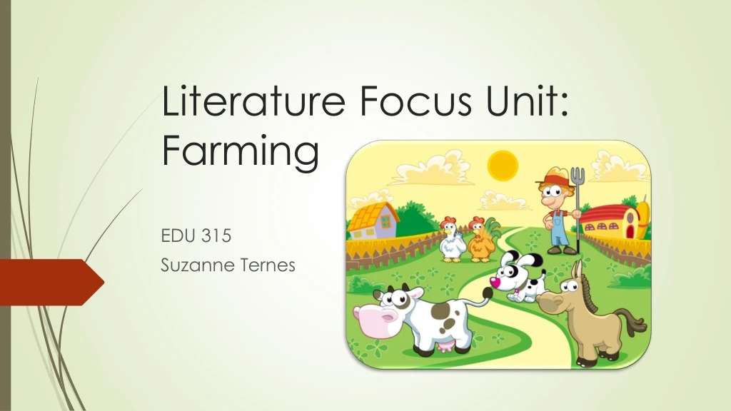 literature focus unit farming