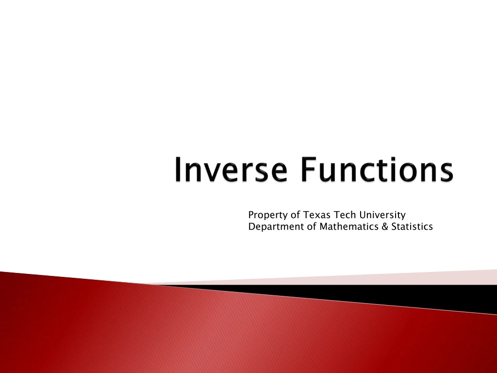 inverse functions