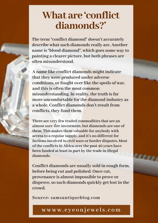 What are ‘conflict diamonds?’